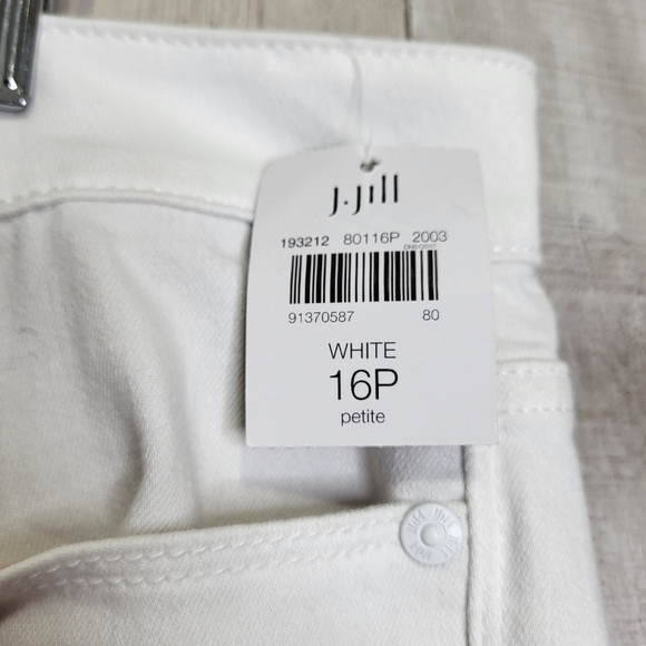 J.Jill White Cropped Pants Size 16 Petite 16P - Picture 4 of 12